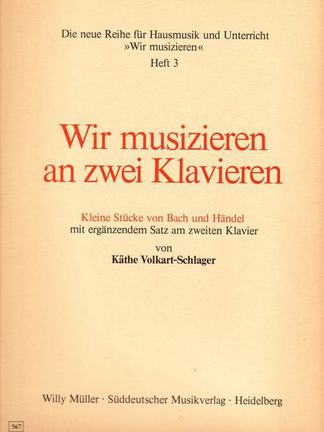 Wir musizieren an zwei Klavieren 3