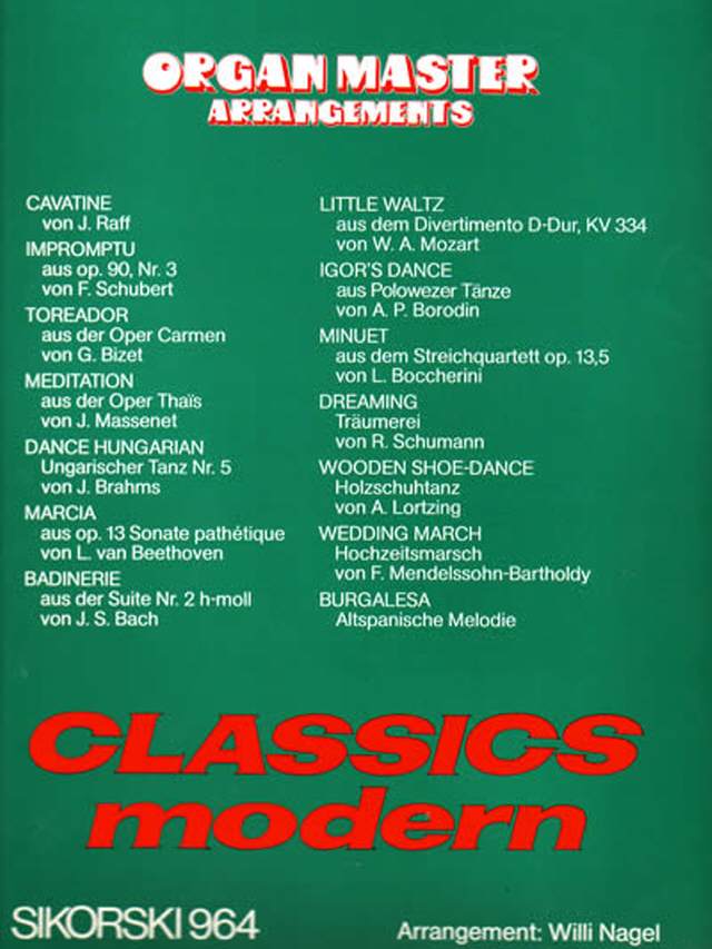 Organ Master Classics modern