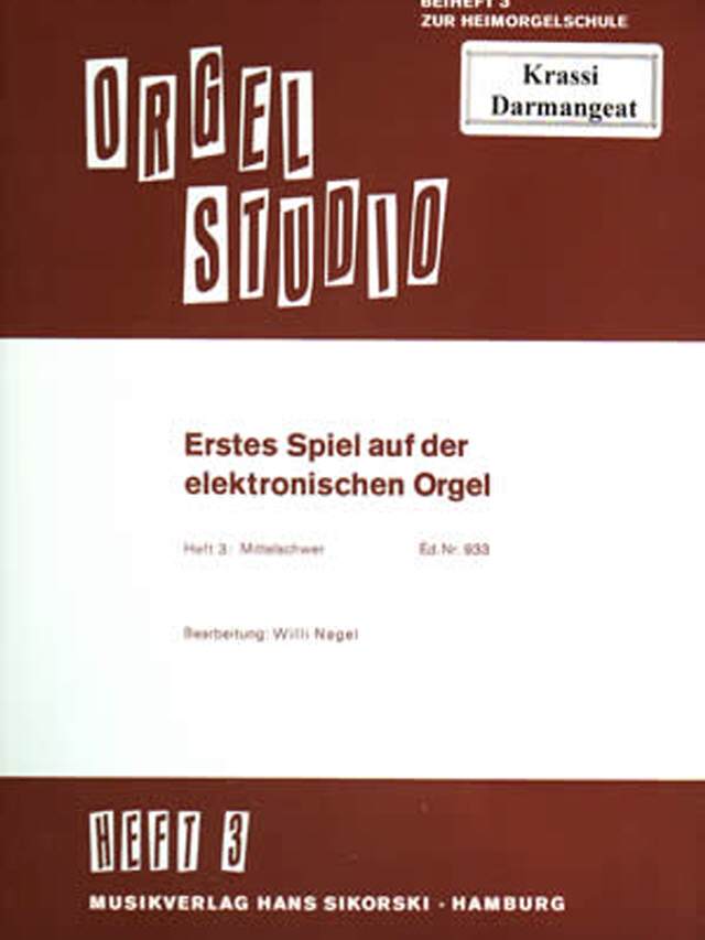 Orgel Studio  Estes Spiel Heft 3