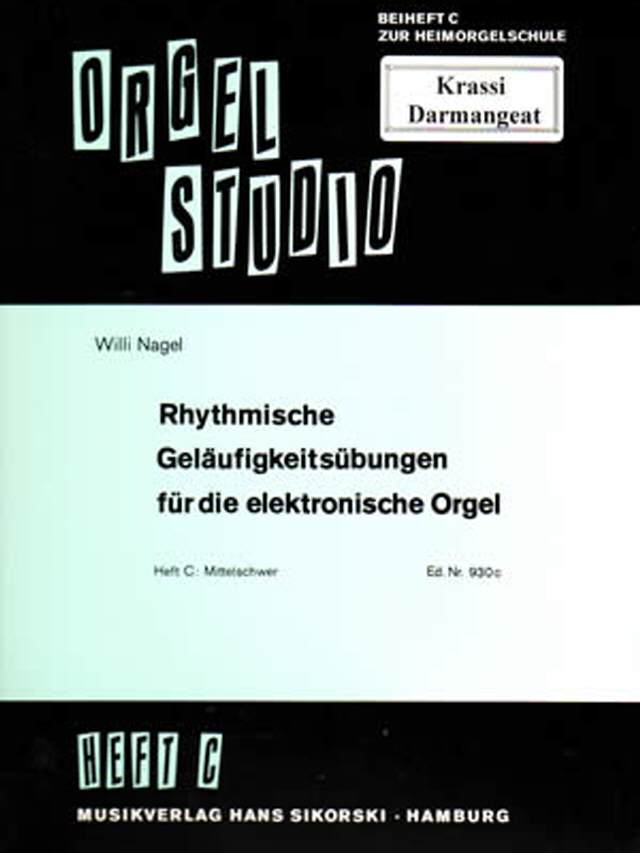 Orgel Studio Rhytmische Geläufigkeitsübungen C: